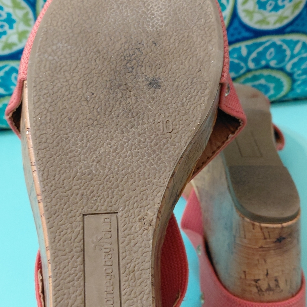 Montego Bay Club Coral Wedge Sandals - Picture 5 of 7